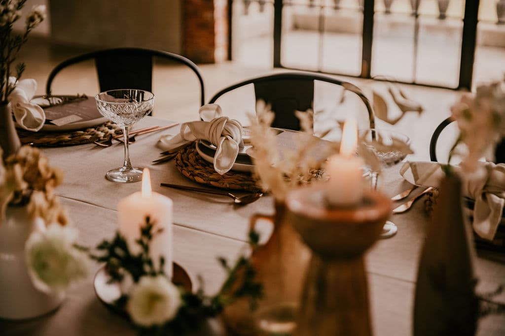 Decor table in chapel