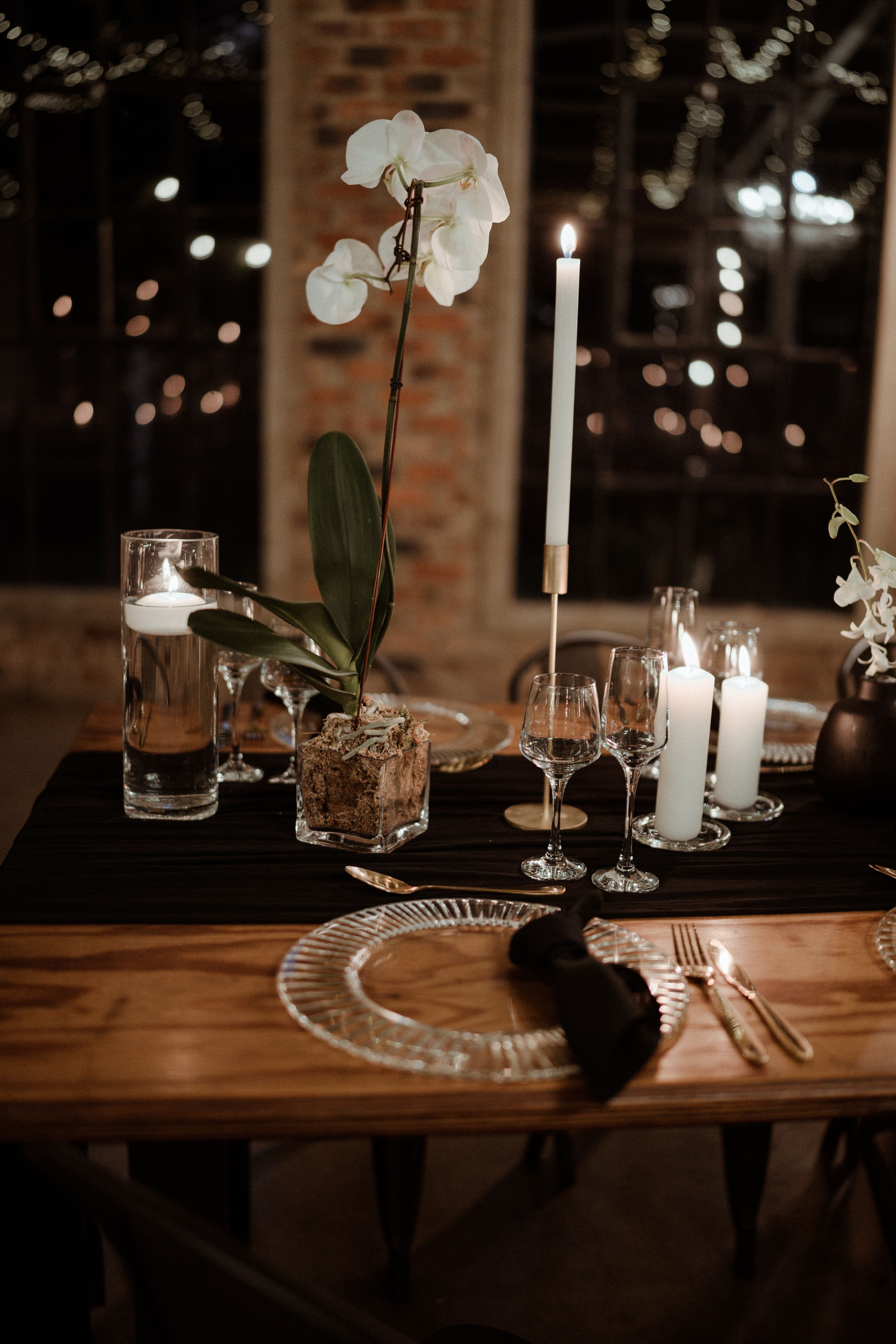 Large wedding reception - Elegant table setup at Ever Be Wedding Venue